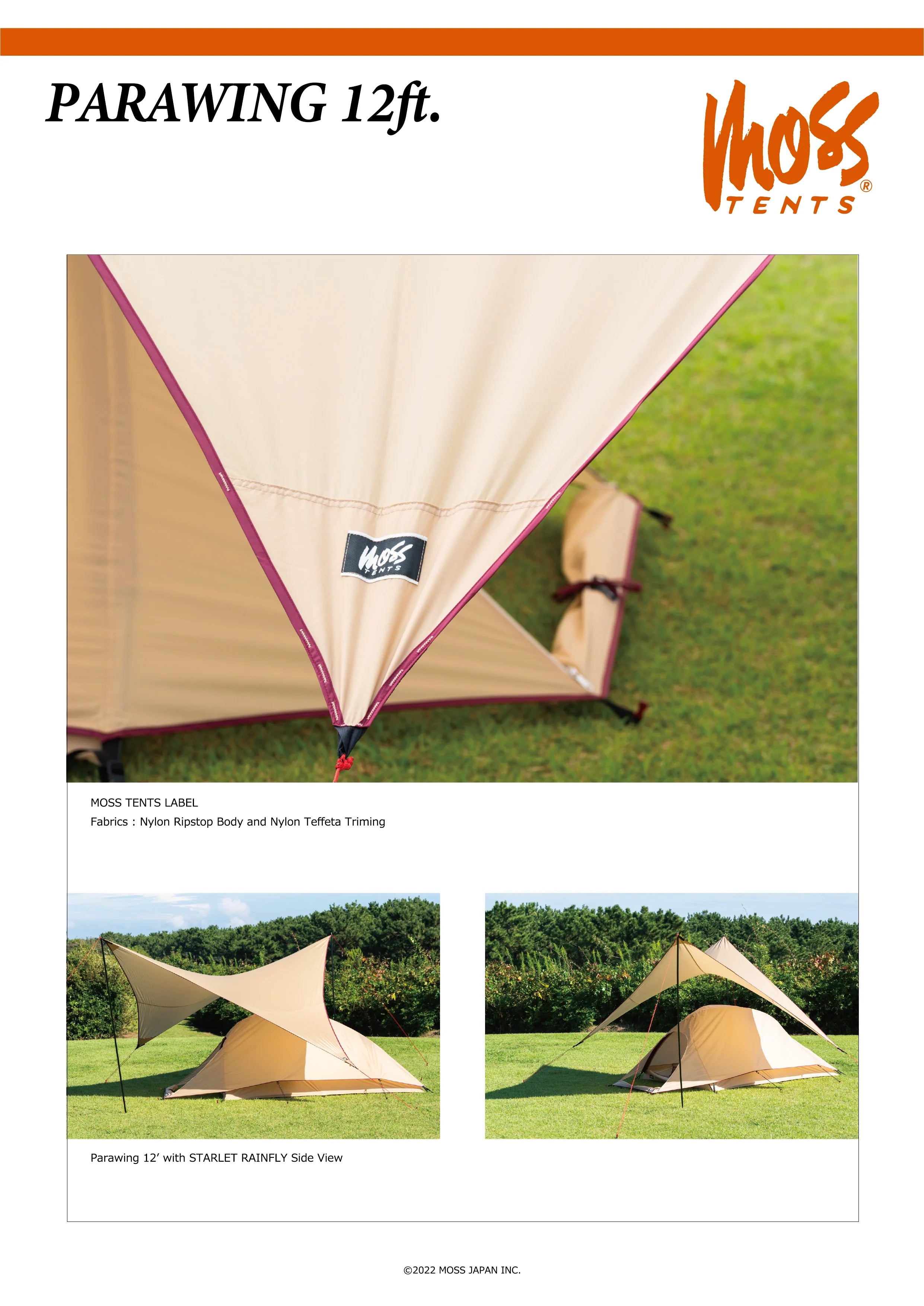 MOSS TENT PARAWING  ft.フィートタープ
